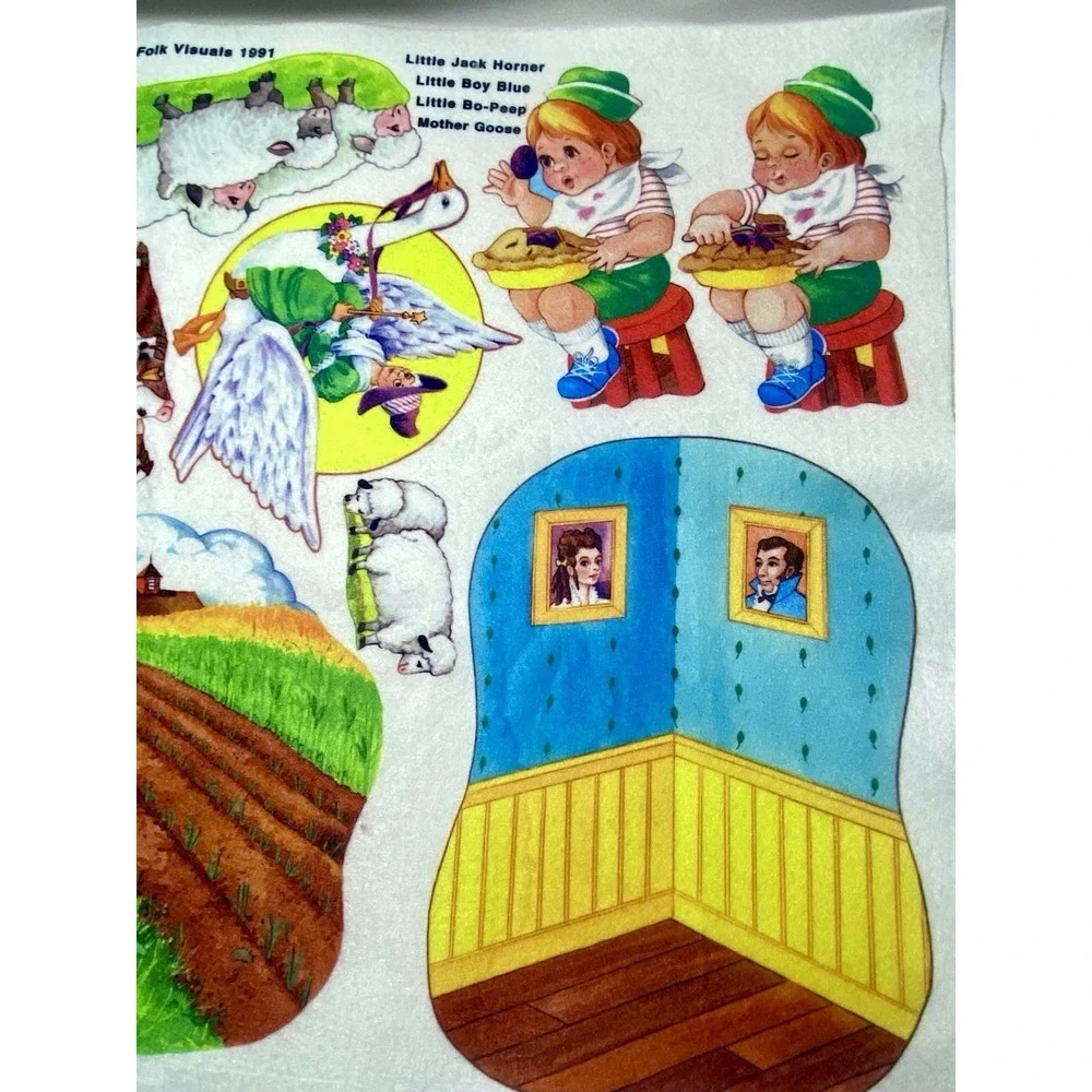 Vintage 90s Little Folks Felt Storyboards‎ x2 – Nursery Rhymes – NEW OLD STOCK